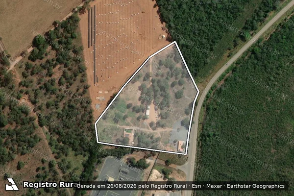 Imagem de satélite de FAZENDA MELGAÇO - REMANESCENTE em Papagaios - MG