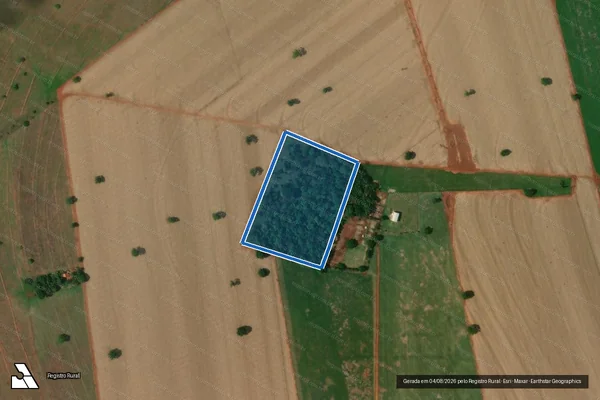 Imagem de satélite de FAZENDA SANTA ROSA- ESTÂNCIA TAQUARI / GLEBA 06 - Gleba 06 em Iturama - MG