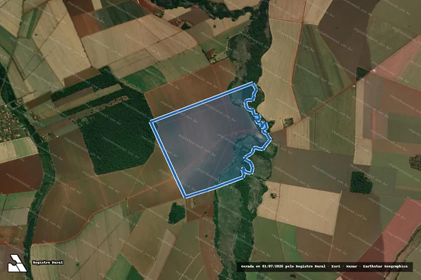 Imagem de satélite de Fazenda Rio Novo / Fazenda Rio Novo Gleba B em Palmital - SP