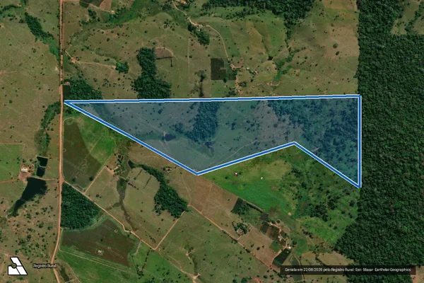 Imagem de satélite de LOTE 15/REM, GLEBA LOTE 01, SETOR 03, PROJETO FUNDIÁRIO CORUMBIARA - LOTE 15-2 em Espigão D'Oeste - RO