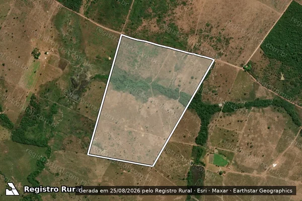 Imagem de satélite de P.A RIBEIRÃO DE FOGO / LOTE 75 - PARTE I em Redenção - PA