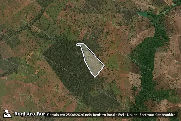 Imagem de satélite de Lote 27 ? Projeto de Assentamento Gustavo Martins - Lote 27 ? P. A. Gustavo Martins em São Miguel do Araguaia - GO