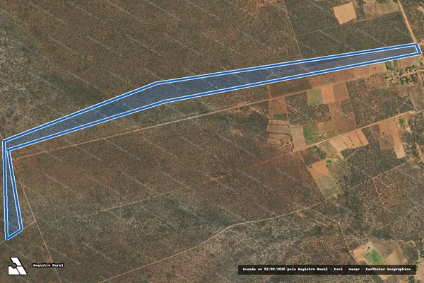 Imagem de satélite de Fazenda Bete Siã - GLEBA A-AREA 2 em Inajá - PE