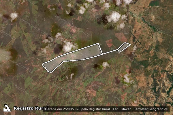 Imagem de satélite de FAZENDA ESPIGÃO ? RIACHÃO - Parte 2 em Coração de Jesus - MG