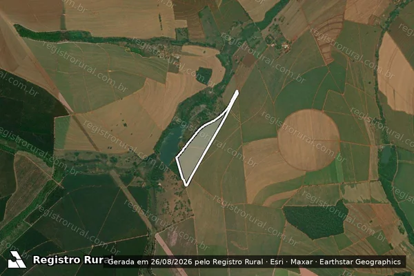 Imagem de satélite de FAZENDA CACHOEIRA DO CAMPO - GLEBA 2 em Pederneiras - SP