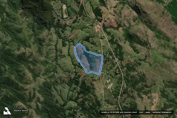 Imagem de satélite de Granja São João ? Parte 02 - M-4.208 ? Parte 02 em Caçapava do Sul - RS