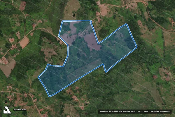 Imagem de satélite de SITIO CACHOEIRA DE PEDRA DAGUA - Parte 1 em Massaranduba - PB