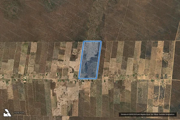 Imagem de satélite de FAZENDA RAMALHUDO - PARTE 32 em Jaíba - MG