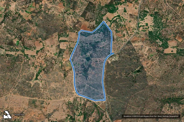 Imagem de satélite de FAZENDA ALVORADA - Parte 1 em Serra Branca - PB