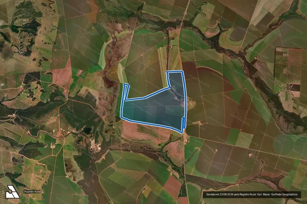 Imagem de satélite de Fazenda Três Irmãos - Gleba C - Desm em Rondonópolis - MT