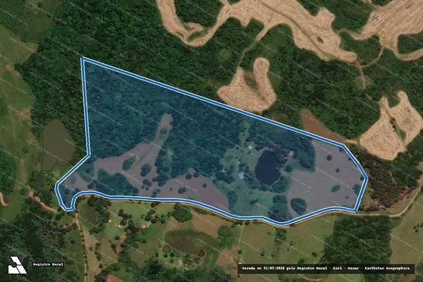 Imagem de satélite de FAZENDA DO SALTO - PARTE 01 em Lages - SC
