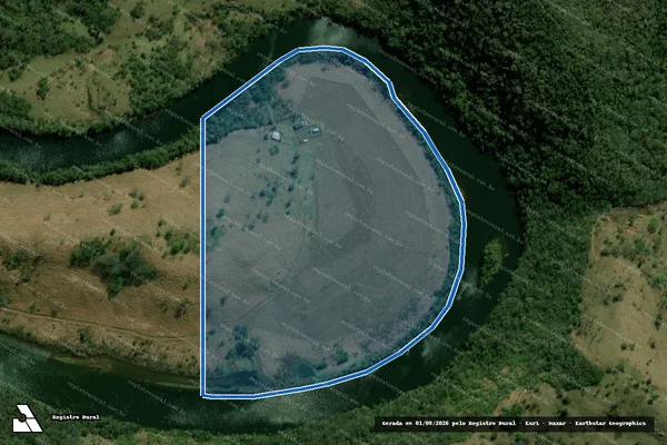 Imagem de satélite de Lotes de Terras 01 e 88 - Lote de Terras 88 em Nova Cantu - PR
