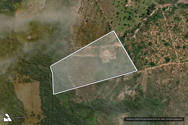 Imagem de satélite de Chácara Santa Cruz, Lote nº 60, Gleba Anajá, Lotº. Pombas. - Chácara Santa Cruz, Lote nº 60, Gleba Anajá, Lotº. Pombas.. em Palmeirante - TO