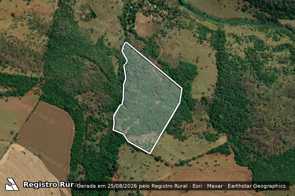 Imagem de satélite de FAZENDA SANTA JULIANA - em Santa Juliana - MG