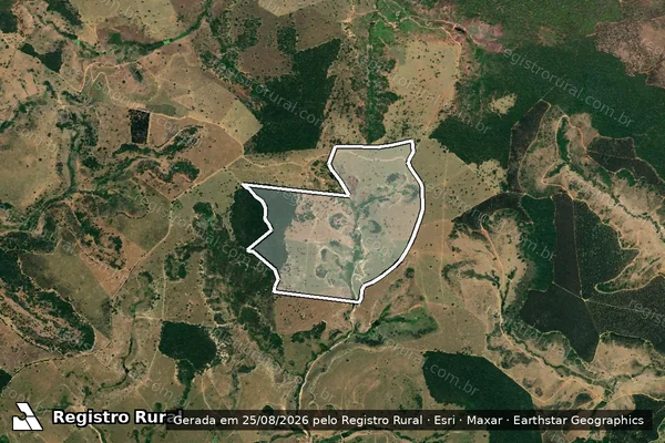 Imagem de satélite de Fazenda Nova Esperança - Parte 1 em Carlos Chagas - MG