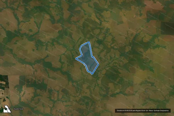 Imagem de satélite de FAZENDA CHINA BRANCA - Parte 1 em Bandeirantes - MS