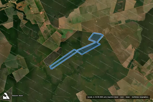 Imagem de satélite de Fazenda Oeste - Fazenda Oeste (Parte 2-O) em Comodoro - MT