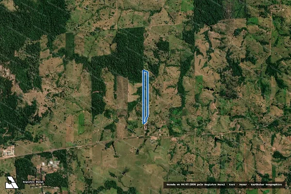 Imagem de satélite de LOTE 54B-A, GLEBA 43, PIC-PAR PARTE ? 1 - Parte 2 em Colorado do Oeste - RO