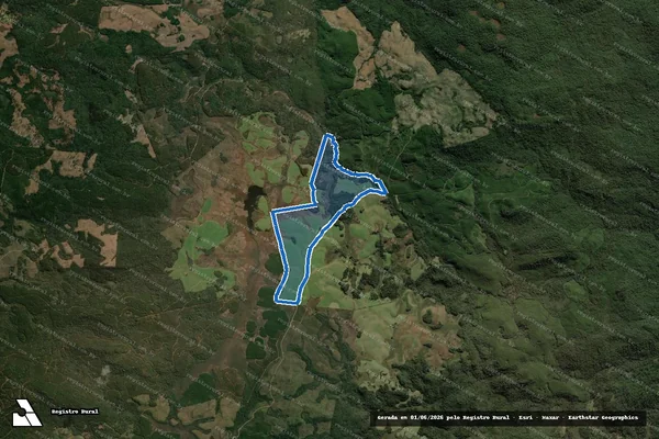 Imagem de satélite de FAZENDA SÃO ROQUE - Parcela 1 em Calmon - SC