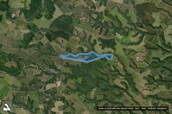 Imagem de satélite de Fazenda Boa Sorte - Matrícula 545 em Itabela - BA