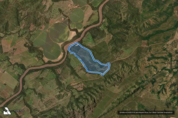 Imagem de satélite de FAZENDA SÃO PEDRO - Gleba A em Nova Xavantina - MT