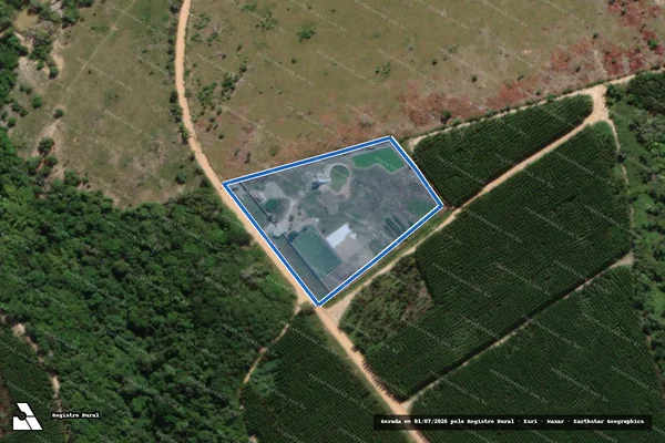Imagem de satélite de Copana ? Gleba A - Area Desmembrada - Copana ? Gleba A ? Área Desmembrada em Teixeira de Freitas - BA