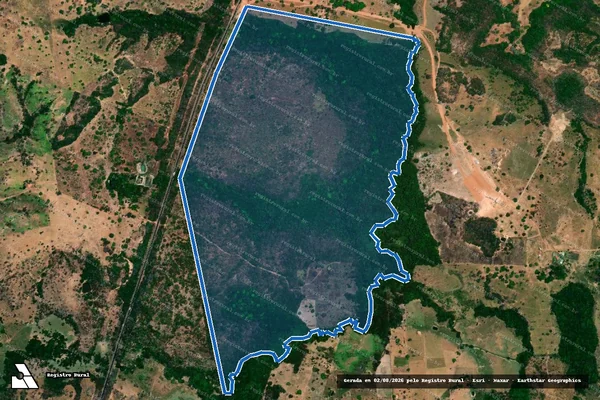 Imagem de satélite de UMA GLEBA DE TERRAS RURAIS, DENOMINADA FAZENDA BOA VISTA,CONSTITUIDA PELO LOTE 253,GL, ANAJÁ/POMBAS - Parte 1 em Colinas do Tocantins - TO