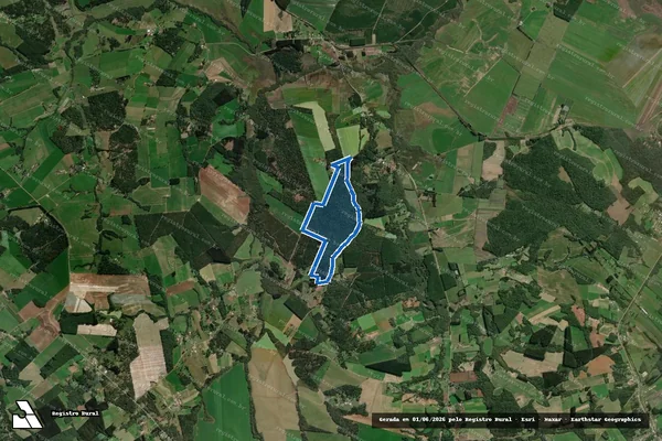 Imagem de satélite de Fazenda Matão - Gleba 01 em Canoinhas - SC