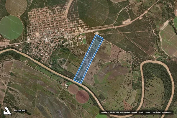 Imagem de satélite de FAZENDA POÇÃO DA MANGA - Gleba 02 em Urucuia - MG