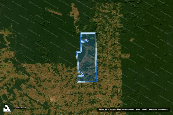 Imagem de satélite de FAZENDA NOSSA SENHORA APARECIDA em Colniza - MT