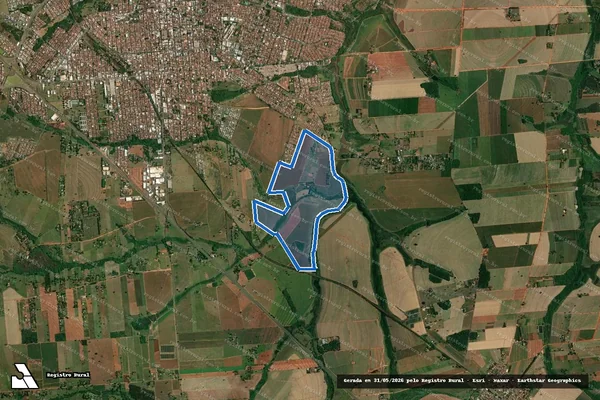 Imagem de satélite de ESTÂNCIA LAGOA DOURADA - GLEBA B em Birigui - SP