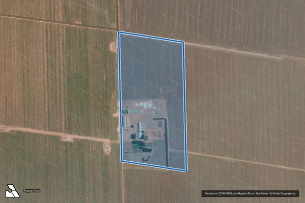 Imagem de satélite de Fazenda São Francisco - Gleba 02 em Riachão das Neves - BA