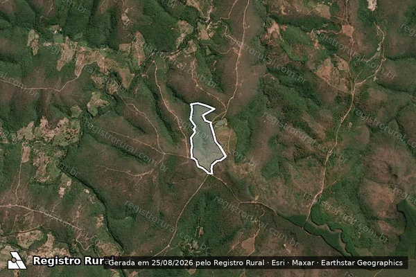 Imagem de satélite de Fazenda Mariquinhas ? Margarida ? Carlota ? Carvalhada - Parcela 1 em Itamarandiba - MG