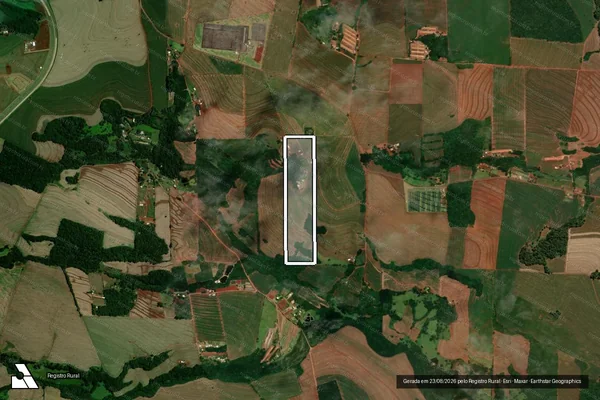 Imagem de satélite de LOTE N. 53-N, GLEBA RIO CASCAVEL 1º PARTE, FAZENDA ANDRADA - Parcela 1 em Cascavel - PR
