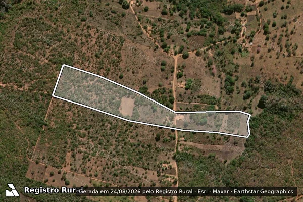 Imagem de satélite de FAZENDA PANDEIROS - Parte 1 em Januária - MG