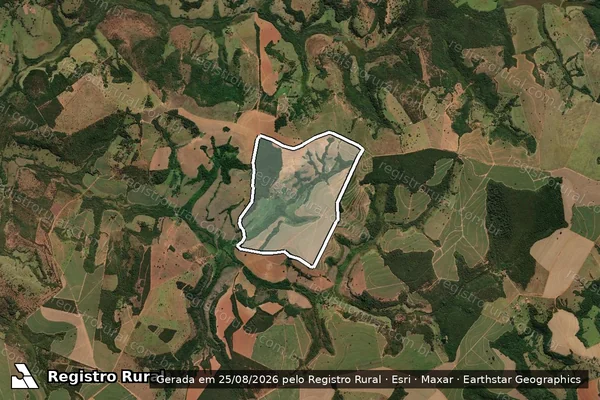 Imagem de satélite de FAZENDA SANTA BÁRBARA - 001 em Veríssimo - MG