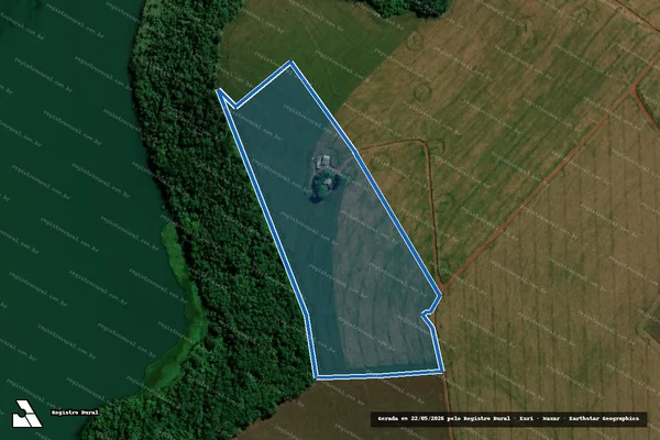 Imagem de satélite de LOTE RURAL 69 DA GLEBA N 05 - LOTE RURAL 69 em Guaíra - PR