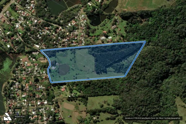 Imagem de satélite de Sitio do Cinamomo - GLEBA 1 em Itaara - RS