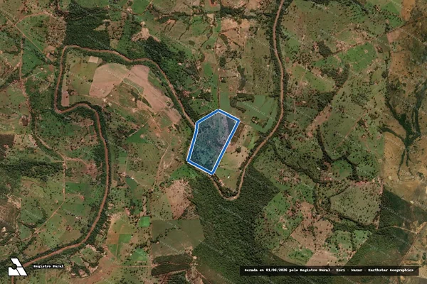 Imagem de satélite de Lote - 13 - Projeto de Assentamento Nossa Senhora Aparecida - Lote - 13 - Projeto de Assentamento Nossa Senhora Aparecida em Doverlândia - GO