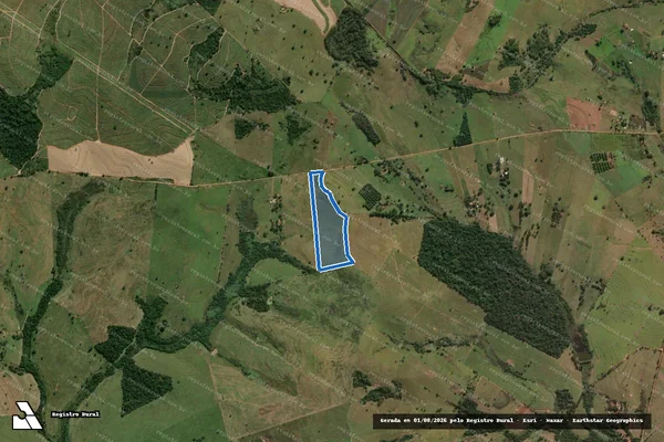 Imagem de satélite de Fazenda Urbano Prado - Parte 1 em Mirandópolis - SP