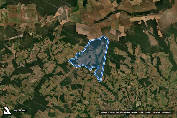 Imagem de satélite de FAZENDA SOSSEGO em Arenápolis - MT