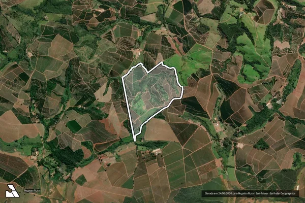 Imagem de satélite de FAZENDA TOCA (PEDRA DO SABÃO) - FAZENDA TOCA PEDRA DO SABÃO em Três Pontas - MG