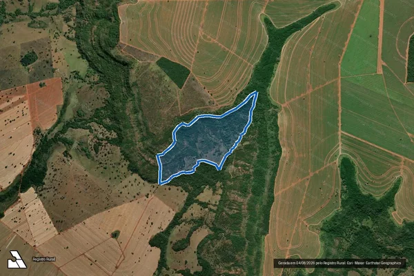 Imagem de satélite de Fazenda Alegres - PARTE 1 em Quirinópolis - GO