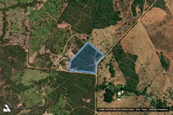 Imagem de satélite de PROJETO DE ASSENTAMENTO LAGOA SECA em Santa Rita do Novo Destino - GO