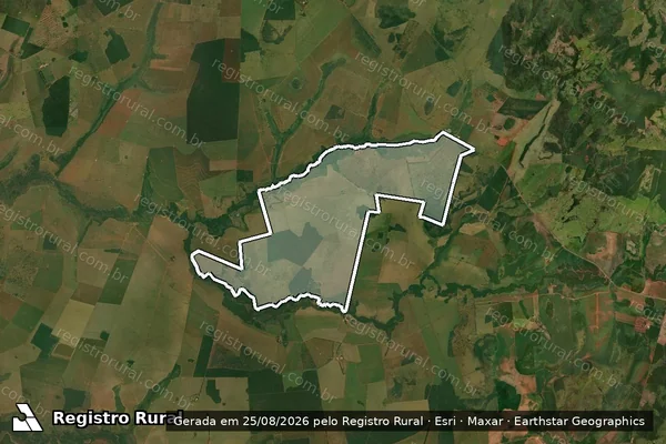Imagem de satélite de Fazenda Sao Jorge em Ponta Porã - MS
