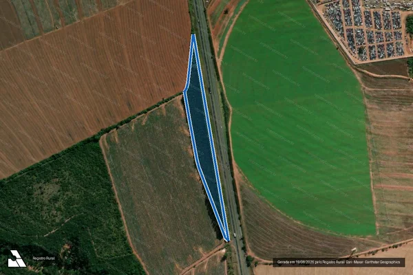 Imagem de satélite de Fazenda Olhos D água - Parcela 1 em Casa Branca - SP