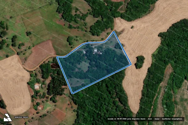 Imagem de satélite de Parte do Lote Rural nº 56-B - Gleba 2 em Trindade do Sul - RS