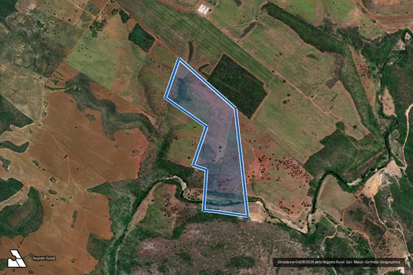 Imagem de satélite de FAZENDA FORGES - GLEBA 01 em Macambira - SE