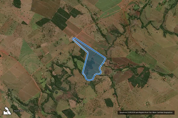 Imagem de satélite de Fazenda Cachoeira ou Cachoeira de Cima (Quinhão nº 11-A) - Parte 02 em Itapagipe - MG