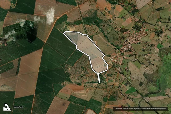 Imagem de satélite de FAZENDA BURITI - GLEBA 1 em Bom Despacho - MG